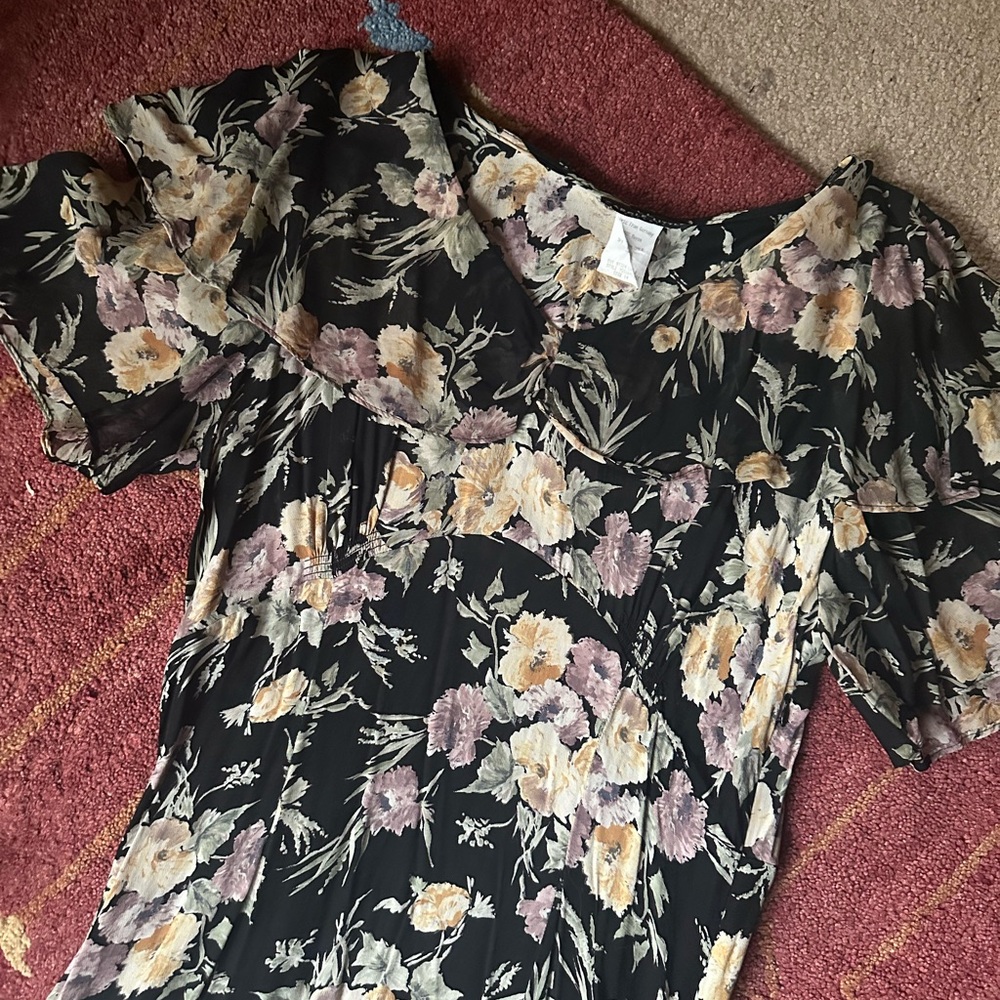 Vintage Carole Little Rayon Midi 🌸
